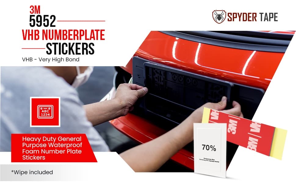 Number Plate Pads